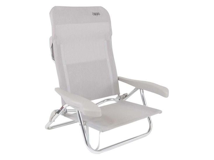 Crespo Fauteuil de Plage AL/221 Gris clair
