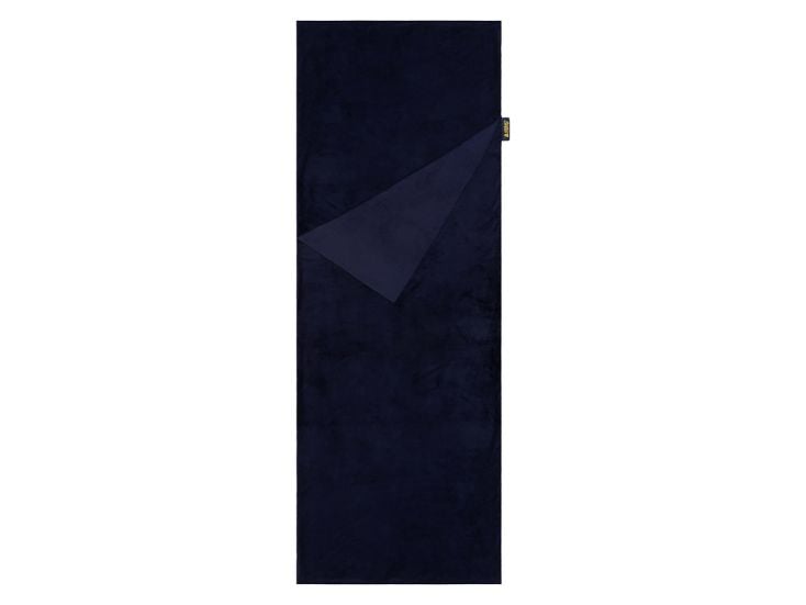 Drap de lit Abbey Camp en velours polaire Katmandou bleu marine