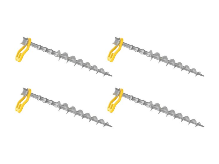 Haba Alu-Camp piquets à visser 31 cm - lot de 4