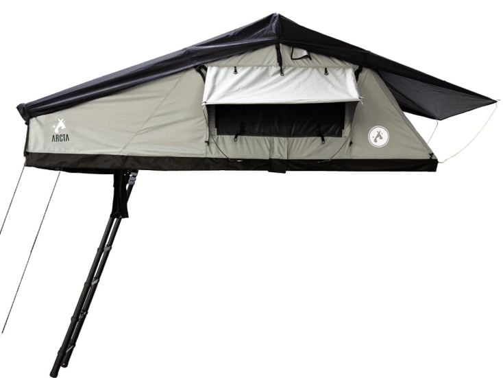 Arcta Viator 140 2.0 – Tente de toit softshell pour 2 personnes avec matelas et tapis anti-condensation inclus