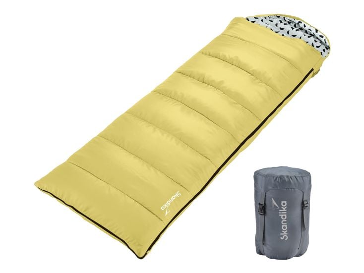 Skandika Iceland Sac de couchage - Jaune - Fermeture gauche