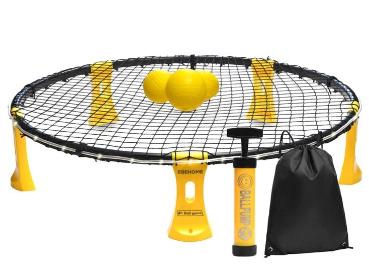 2BEHOME Roundnet set - Convient pour Spikeball Jaune avec LED