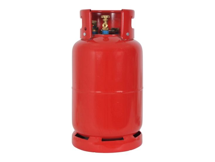 Réservoir GPL en acier Badé 27 litres avec attelage à genou