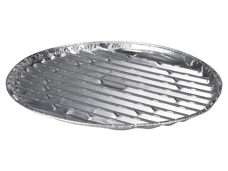 Barbecue Ø 35 cm - Plateau de grillage en aluminium - Lot de 3