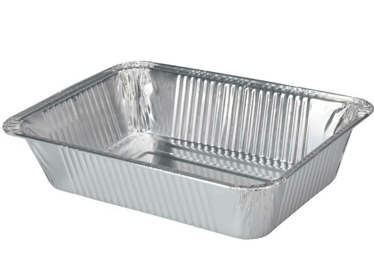 BBQ 22 x 15,5 x 4,5 cm récipient de cuisson - 4 stuks