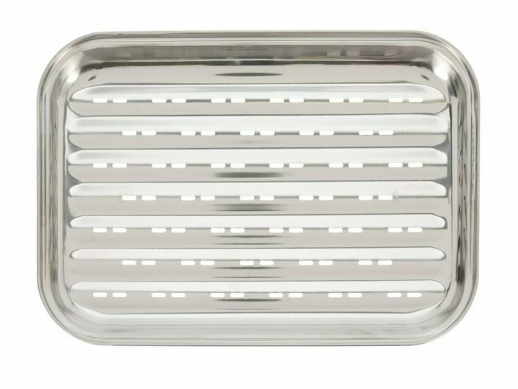 BBQ RVS 34,5 x 24,2 cm plaque de grill