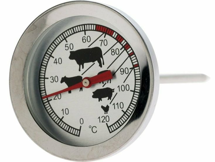 BBQ RVS vleesthermometer