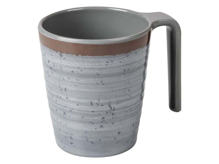 Bo-Camp Mug Halo L Mélamine 4 Pièces Gris