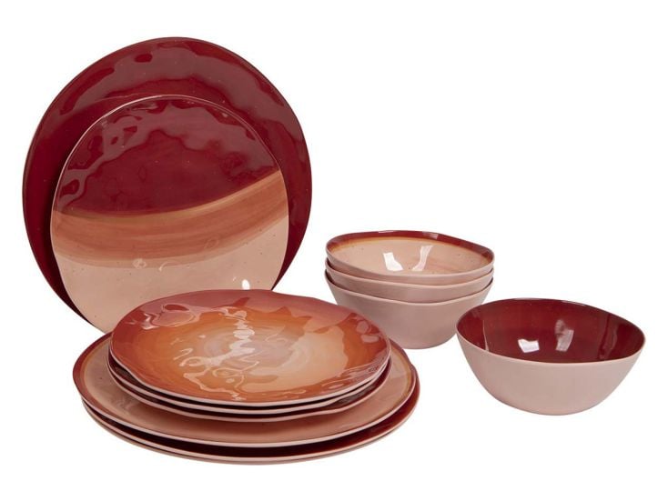 Bo-Camp Halo Terra set de vaisselle - 12 pièces