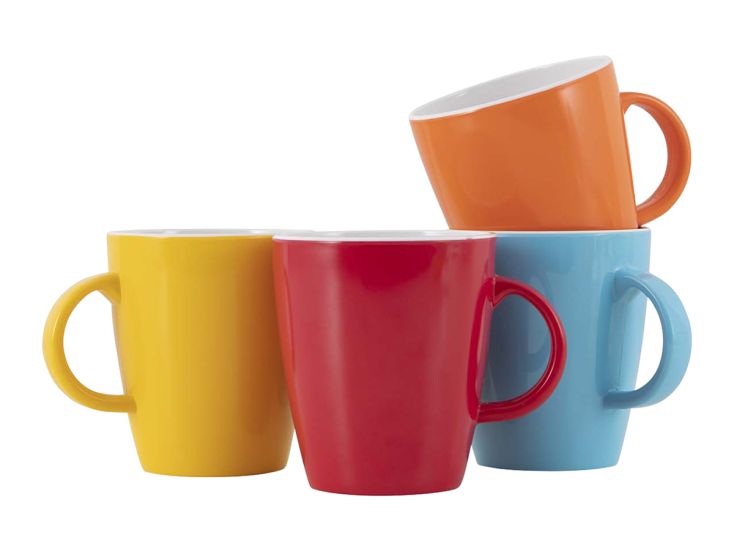 Gimex Colour Line Tasse 380 ml 4 Pièces - Rainbow