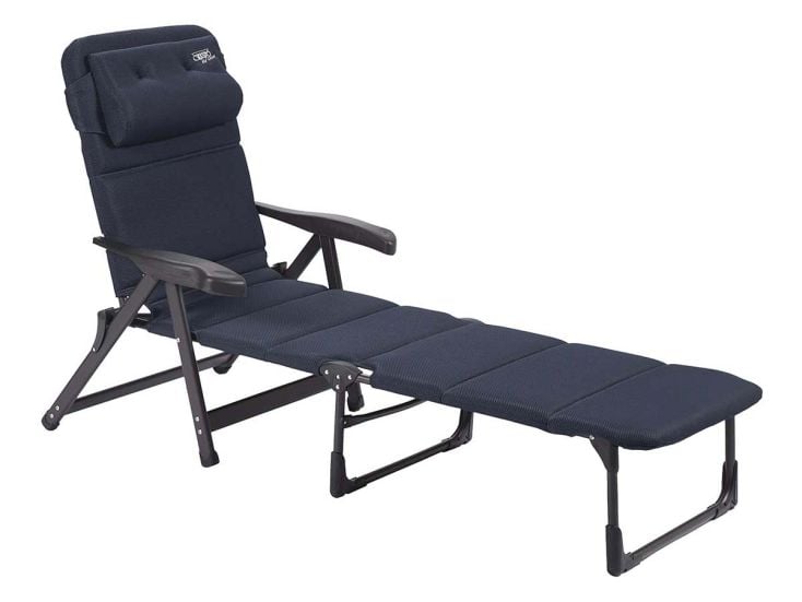 Crespo Lit bain de soleil AP/233 Air-Deluxe Bleu