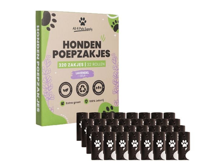 Sacs à crottes pour chiens Cassables - 320 pièces