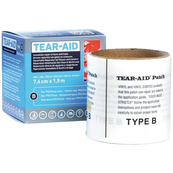 Tear-Aid Outil de réparation Type B Transparent Rouleau 1,5 mtr