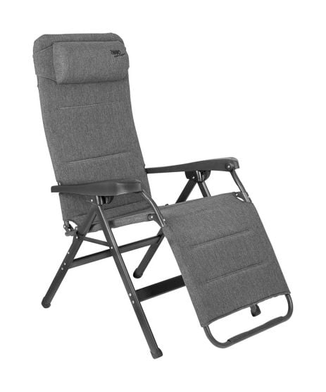 Crespo Fauteuil Relax Zéro Gravité AP/234 Tex Supreme Gris