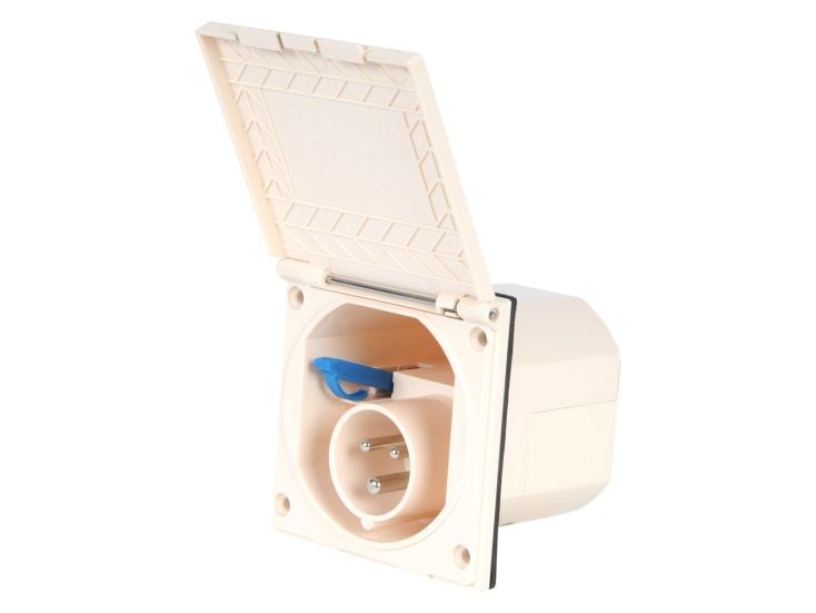 Haba boîtier de prise murale CEE beige