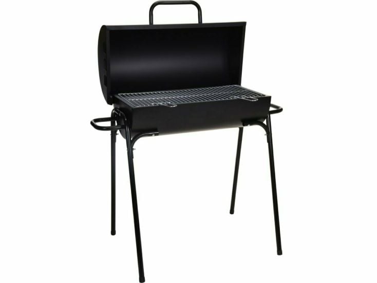 Cilinder staande kolenbarbecue