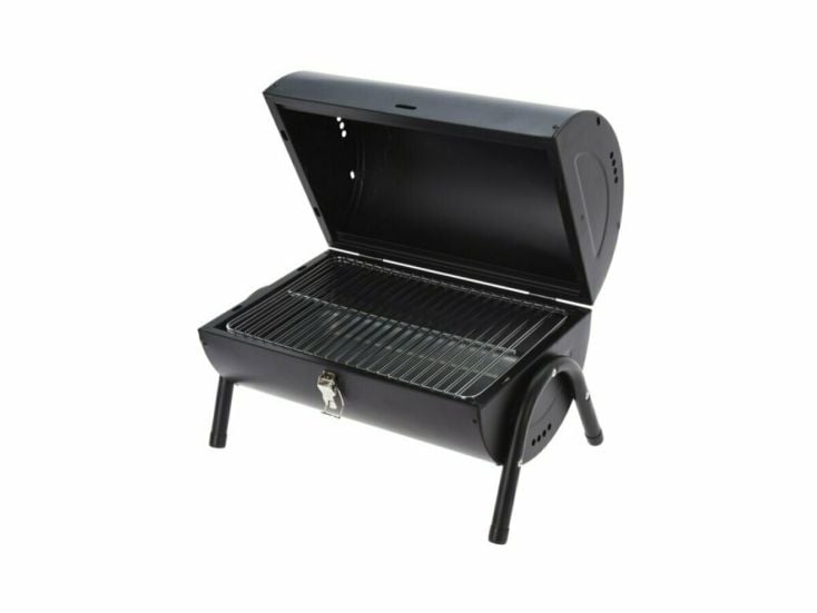 barbecue à charbon modèle table cylindrique