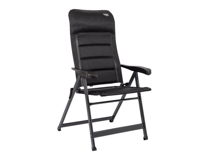 Crespo AP-237 Deluxe chaise de camping - Noir