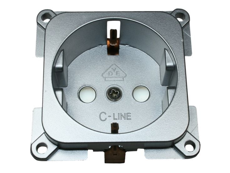 Haba C-line prise de courant - Silver