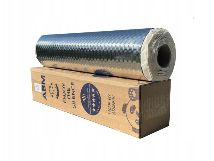 ABM 2m² autocollante plaque antivibrations - 2,5mm épais