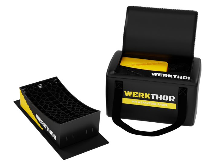 WERKTHOR cales camping-car 13,5t – Set 2 pcs avec sac