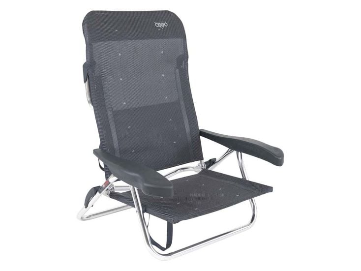 Crespo Fauteuil de Plage AL/221 Gris foncé