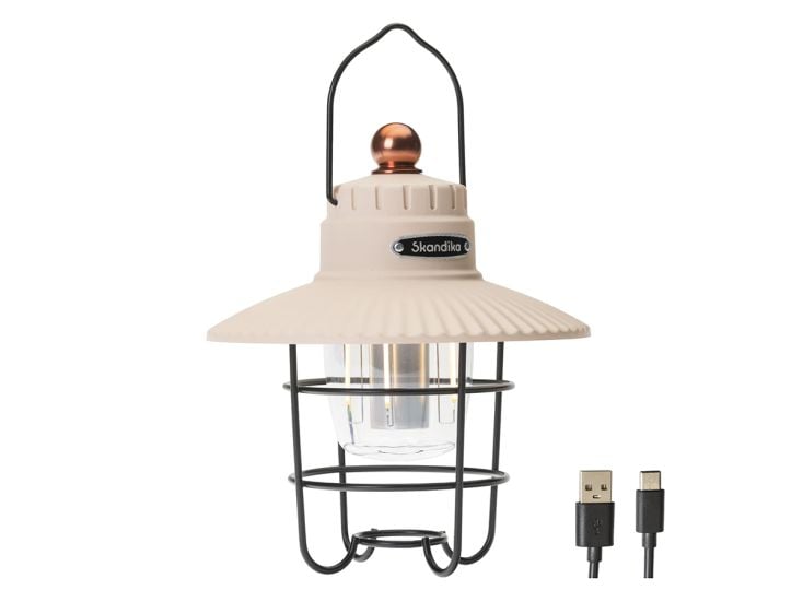 Skandika Soroya Lampe lanterne de camping LED - Beige