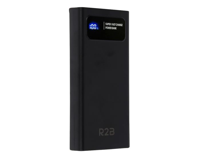 R2B 20 000 mAh Powerbank - Chargement rapide et affichage LED
