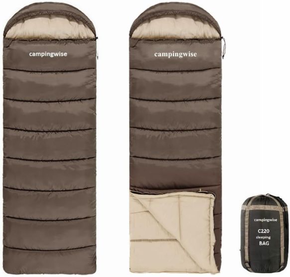 Campingwise sac de couchage toutes saisons