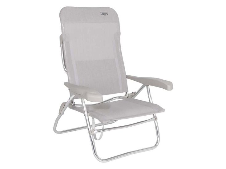 Crespo Fauteuil de plage AL/223 Gris clair