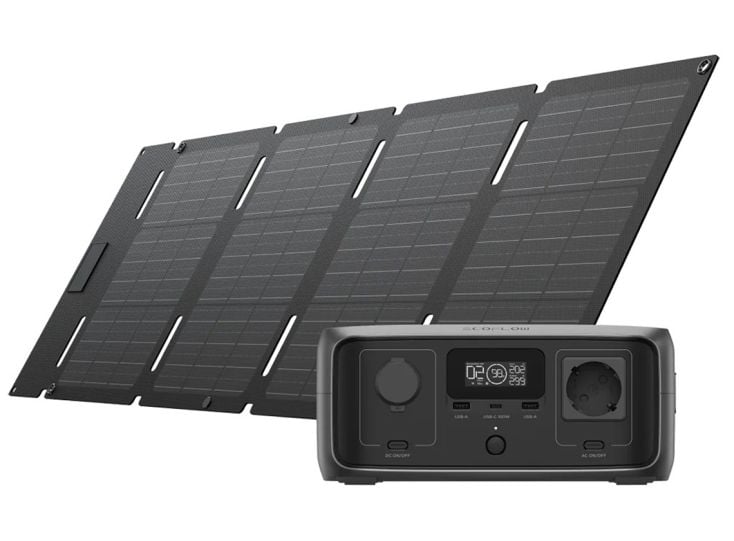 Ecoflow RIVER 3 UPS Powerstation avec panneau solaire pliable 45 W