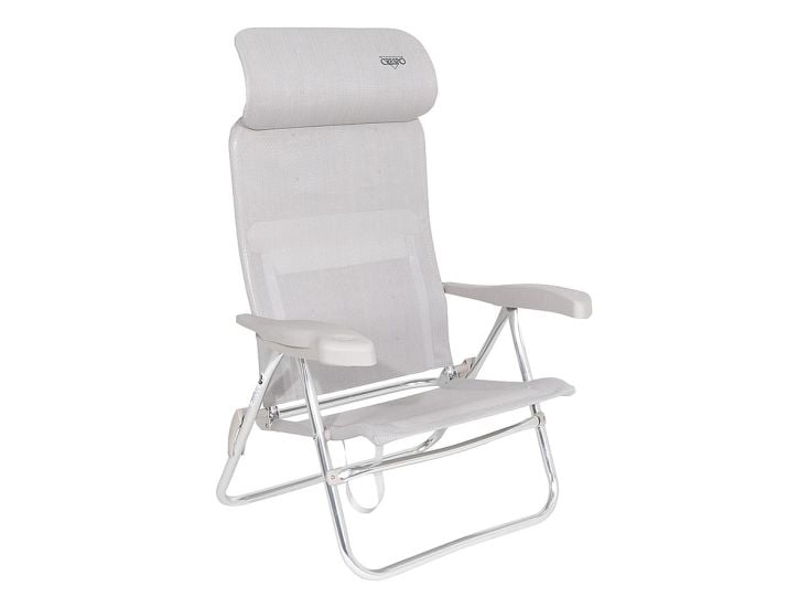 Crespo Fauteuil de plage AL/205 Compact Gris clair
