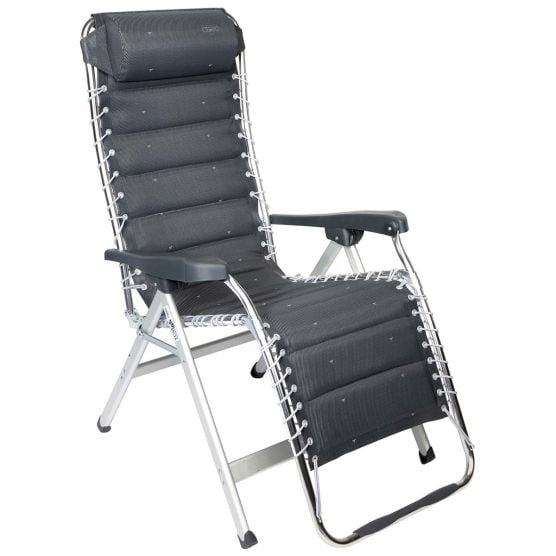 Crespo Fauteuil Relax Zéro Gravité AL/232 Deluxe Gris foncé
