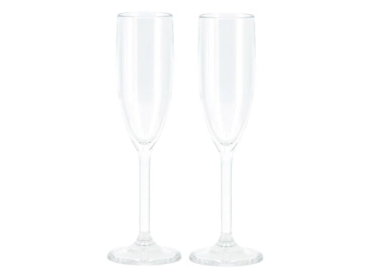 Ensemble de verres à champagne transparents Travellife Feria