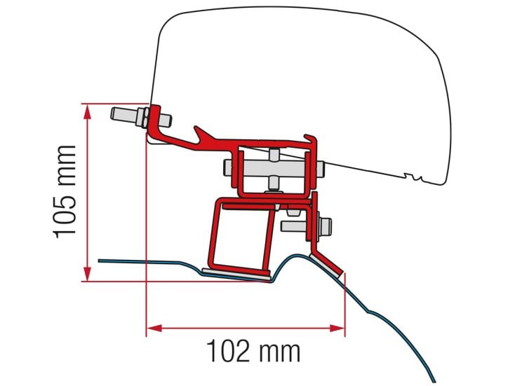 Fiamma adaptateur F40Van Mercedes V Class