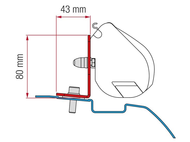 Fiamma F35 adaptateur Nissan NV200