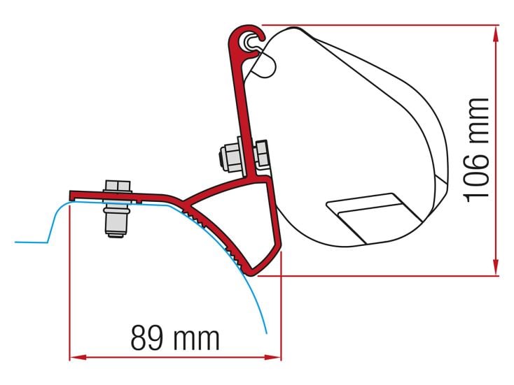 Fiamma F35 adaptateur Trafic Vivaro à partir 2015