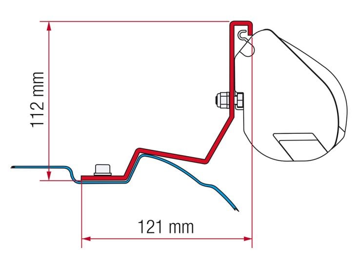 Fiamma F35 adaptateur Viano V-Class Vito Marco Polo