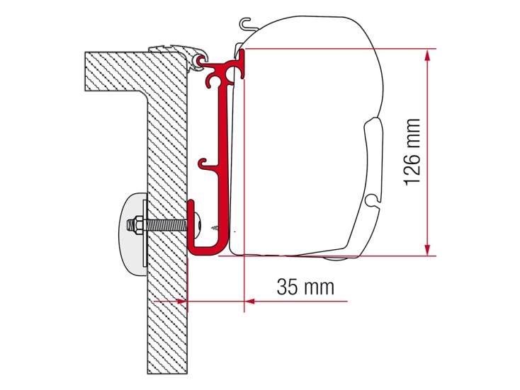 Fiamma F45 adaptateur pour caravane