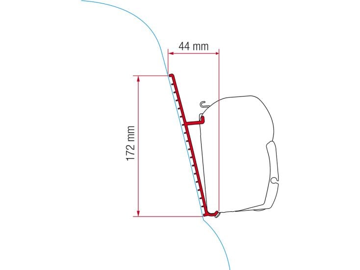 Fiamma F45 adaptateur Fiberglass Roof