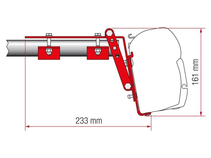 Fiamma F45/F43 adaptateur Roof Rail