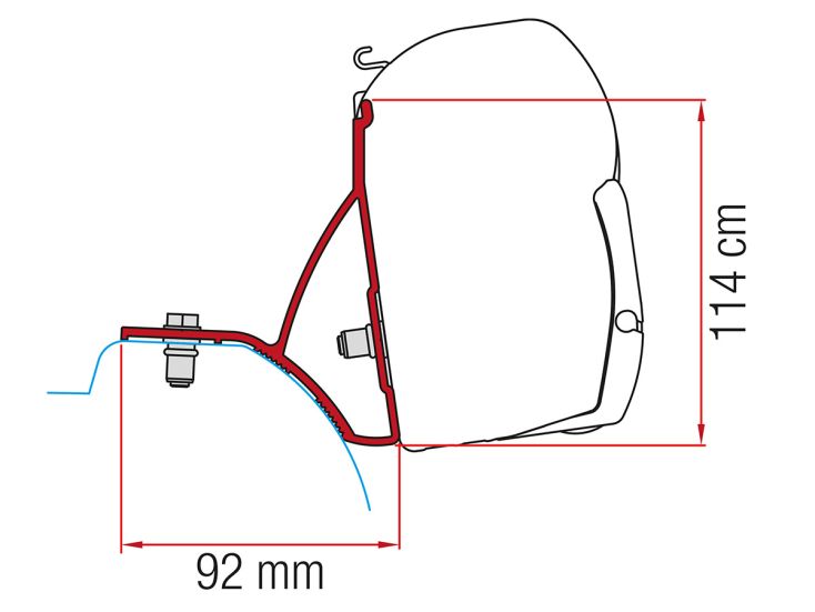 Fiamma F45 adaptateur Trafic Vivaro à partir de 2015