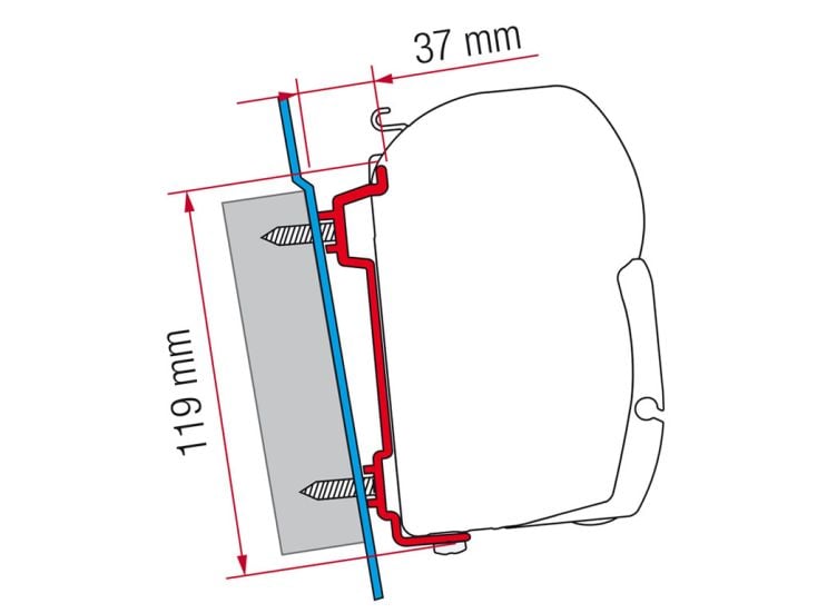 Fiamma F45 adaptateur Transit High Roof