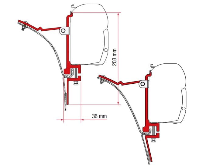 Fiamma F45 adaptateur Van