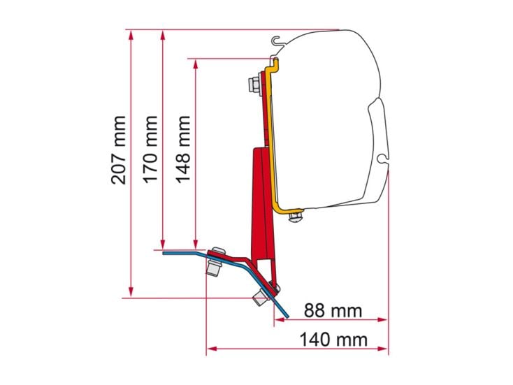 Fiamma F45 adaptateur Ford Custom