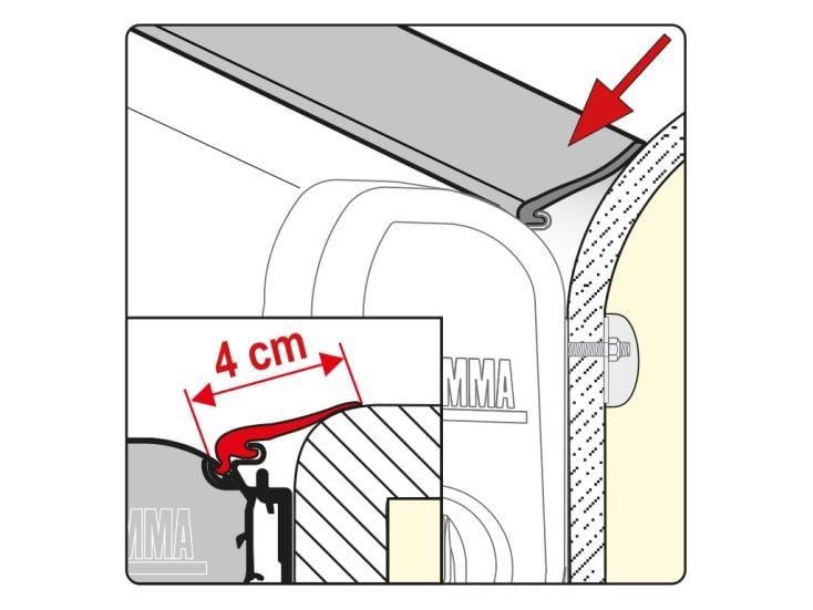 Fiamma Rain Guard M 550 joint d'étanchéité