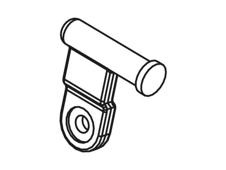 Fiamma pièce charnière mât gauche aluminium F80S