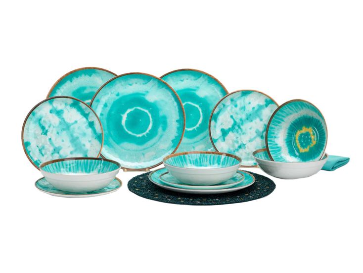 Flamefield Boho Dream service de table antidérapant - 12 pièces