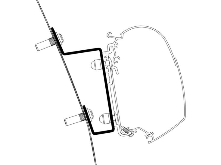 Thule adaptateur 5200 Ford Transit H3