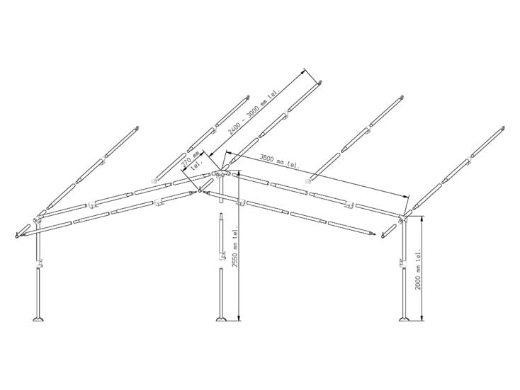 Piper armature auvent PowerGrip aluminium 28 mm taille 11 - 20